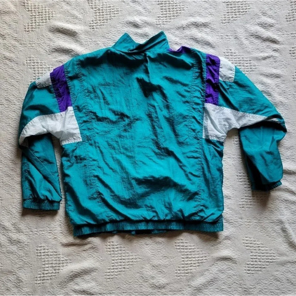 Teal/Purple Dreimar Zip Up Windbreak Jacket - Picture 5 of 10